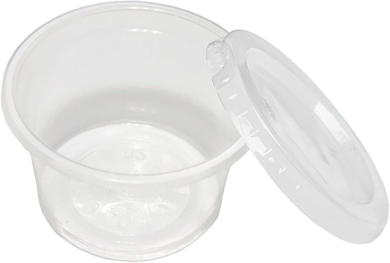 Up To 40% OFF Mydio 100 Pack 4.7oz Disposable Plastic Portion Cups with Lids,Clear Portion Container for Food And Beverages