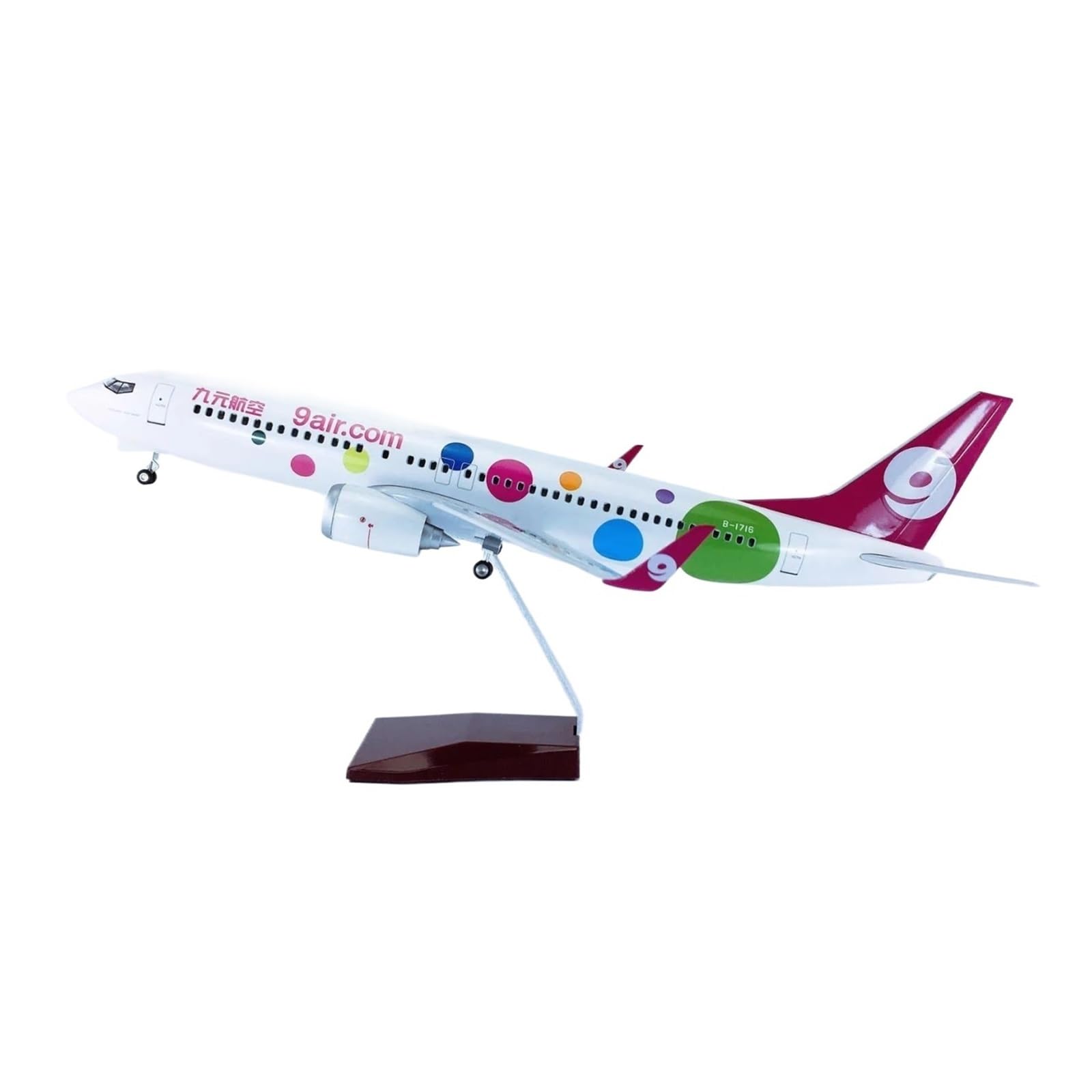 Odlewane zabawki samolotowe 1:85 dla samolotów B737-800 Model samolotu Materiał żywiczny Model samolotu Budynek Model samolotu Samoloty do kolekcji Do zbierania i wyświetlania (bez światła)