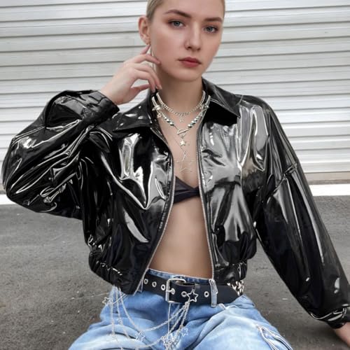 Star Belt, Star Necklace Pants Chain for Y2K Punk Rock EMO Goth Jean Chain Grunge Studded Belt for Women Men3