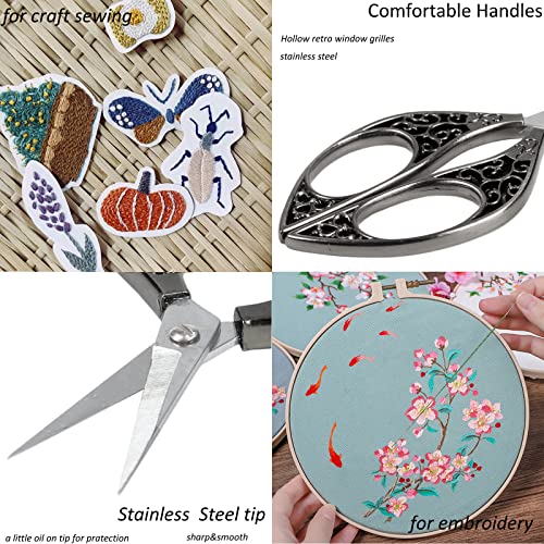 Bihrtc 4.4Inch Small Precision Detail Scissors With Case Stainless Steel Sharp Tip Scissors Shears Crafting Scissors For Needlework Threading Household Craft Scissor Art Work Diy Tools #TOP6