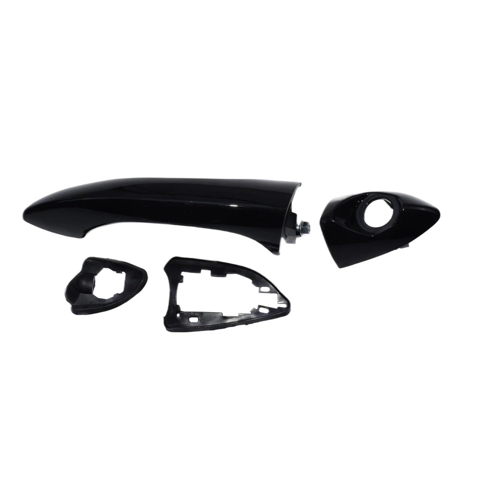 Duhnxuj Front Left With Hole Car Door Handle For Bmw For X5 E53 2000-2006 51218257737 Exterior Outside Door Handle Front Rear Left Right Driver Passenger(Front Left With Hole)