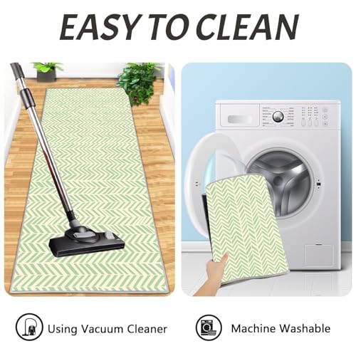 Tapis de cuisine antidérapant et lavable à motif géométrique rétro - 7