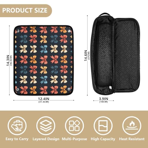 Bolsa organizadora resistente al calor con tapete para planchas y rizadores de cabello miniatura 4