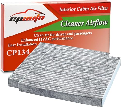 Image of EPAuto CP134 (CF10134) Premium Cabin Air Filter includes Activated Carbon, 2 Packs