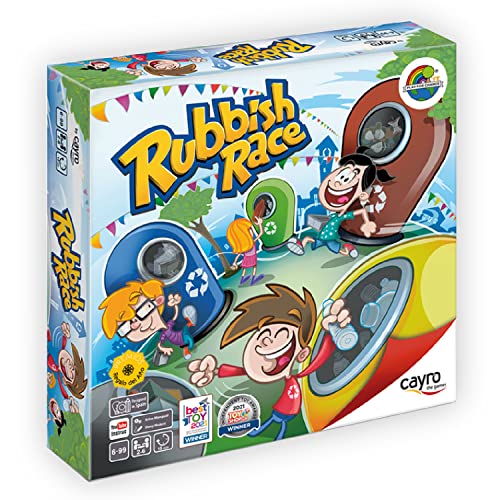 Cayro - Rubbish Race - 6 anos - Prémio brinquedo do ano - jogo de tabuleiro para crianças - diversão enquanto aprendem a reciclar - de 2 a 6 jogadores