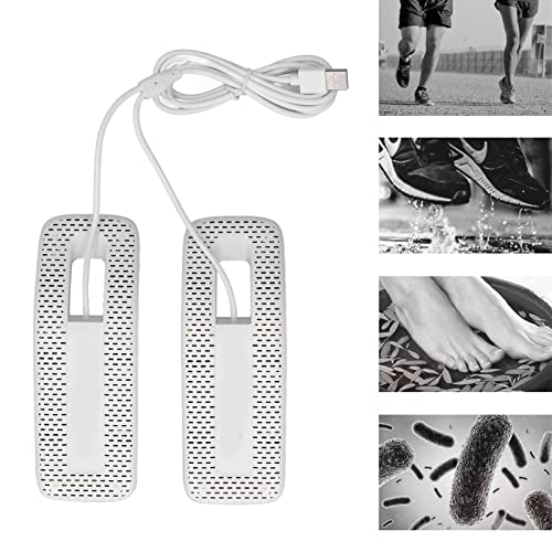 Secador de zapatos eléctrico portátil USB blanco miniatura 5