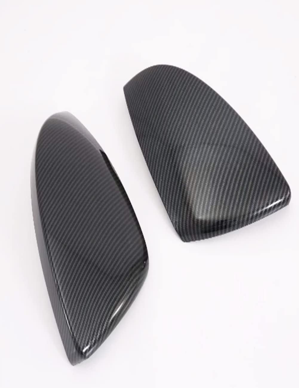 Car exterior decorative strip modified carbon fiber decorative strip For A6 2019-2020-2021-2022 (2 Nirror cover Black)