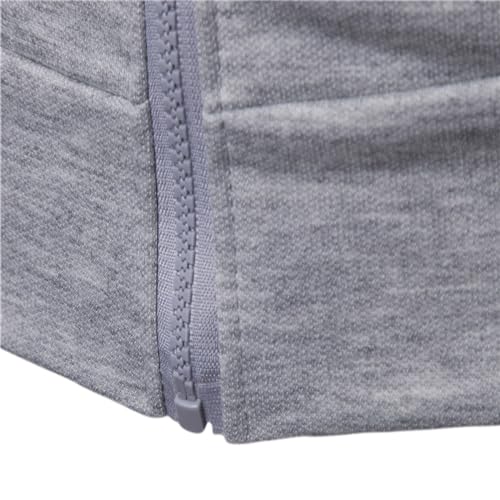 Mens Short Sleeve Hooded Tops Comfortable Zip Up Hoodie Lightweight Solid Color Full Zipper T Shirts with Pockets4