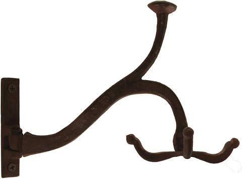 TREASURE GURUS, LLC Cast Iron Metal Wall Mount Rotating Swivel Hook