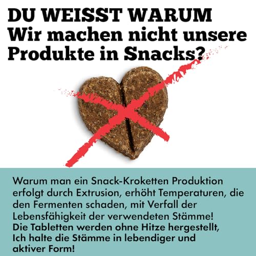 MyPetPrime Probiotika Darmflora Hunde | 30 CPR | Tabletten Darmsanierung für den Hund | Für verbesserte Verdauung & Immunsystem | gesundheitsprodukte