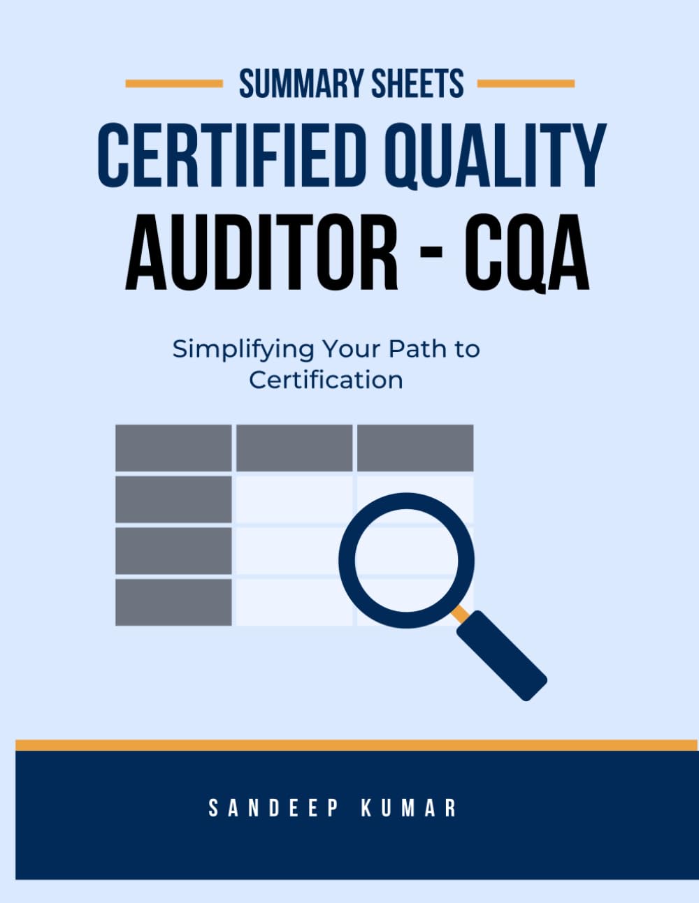 Certified Quality Auditor: Summary Sheets: Simplifying Your Path to Certification