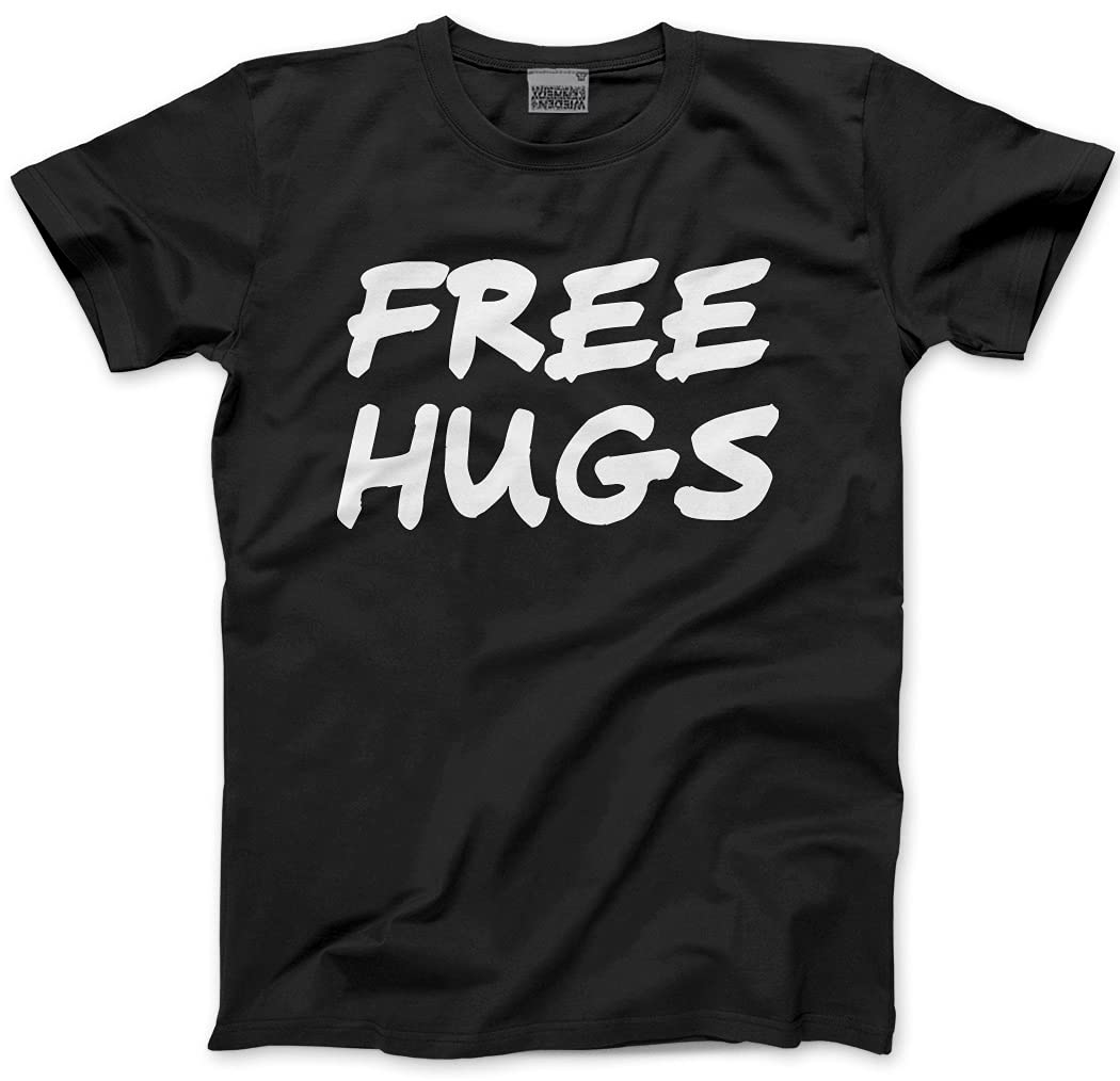 HotScamp Free Hugs Men's Unisex T-Shirt - Black XX-Large