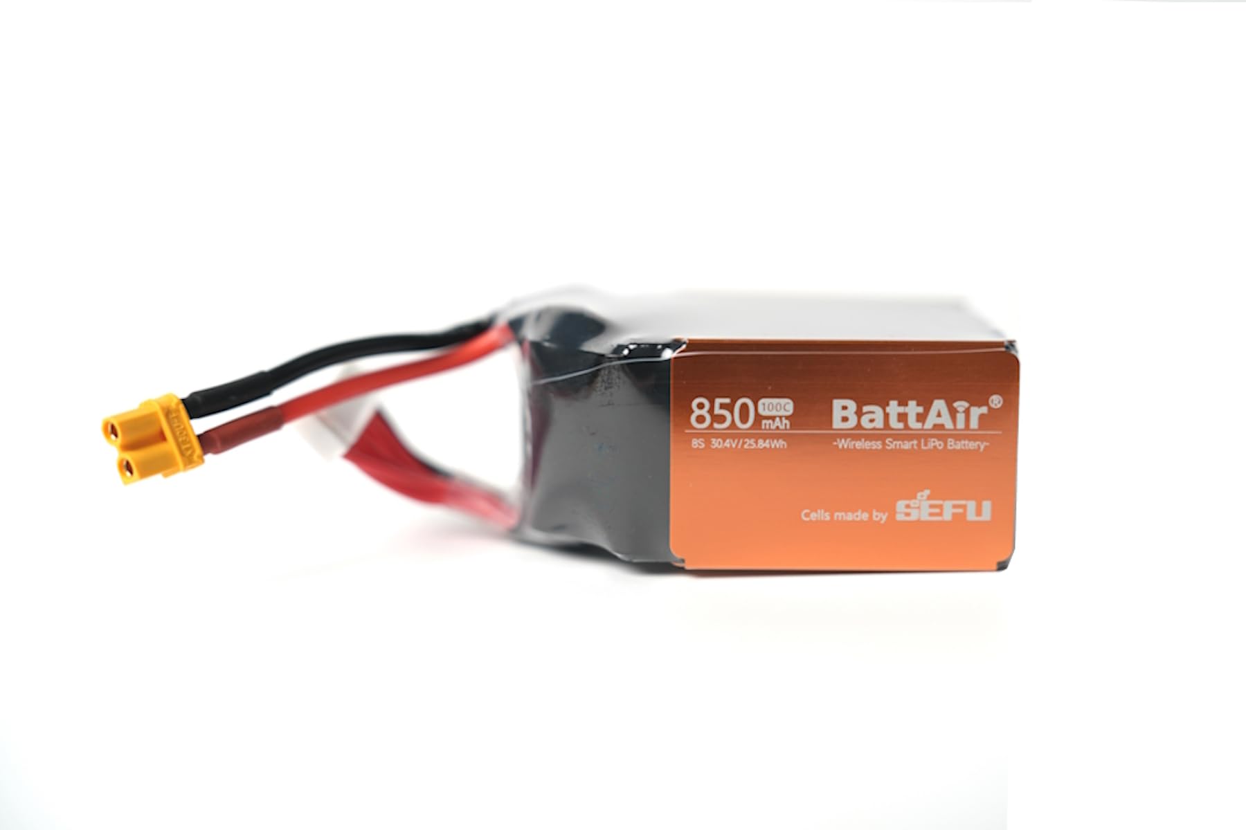 ISDT 30.4V Smart Lipo Akkus 8S 850mAh 100C BattAir Rc Auto Batterie mit XT-60 Stecker Hobby Akkus mit Lipo-Tasche für RC Flugzeug Hubschrauber Plane Boot 1:10,Per Mobiltelefon Bedienbar(2 Packs)