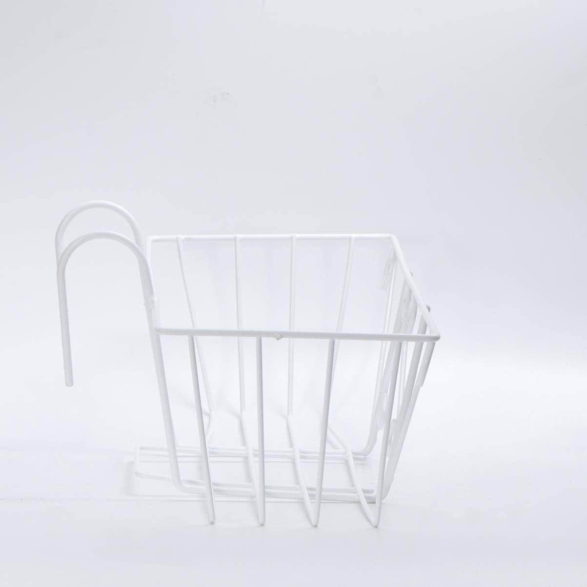 DOITOOL Balcony Decor Balcony Hanging Flower Stand Rack Iron Patio Railing Shelf Plant Pots Holder Windows Decorative Hanging Metal Plant Stand for Patio Porch Fence Window Plant Shelves
