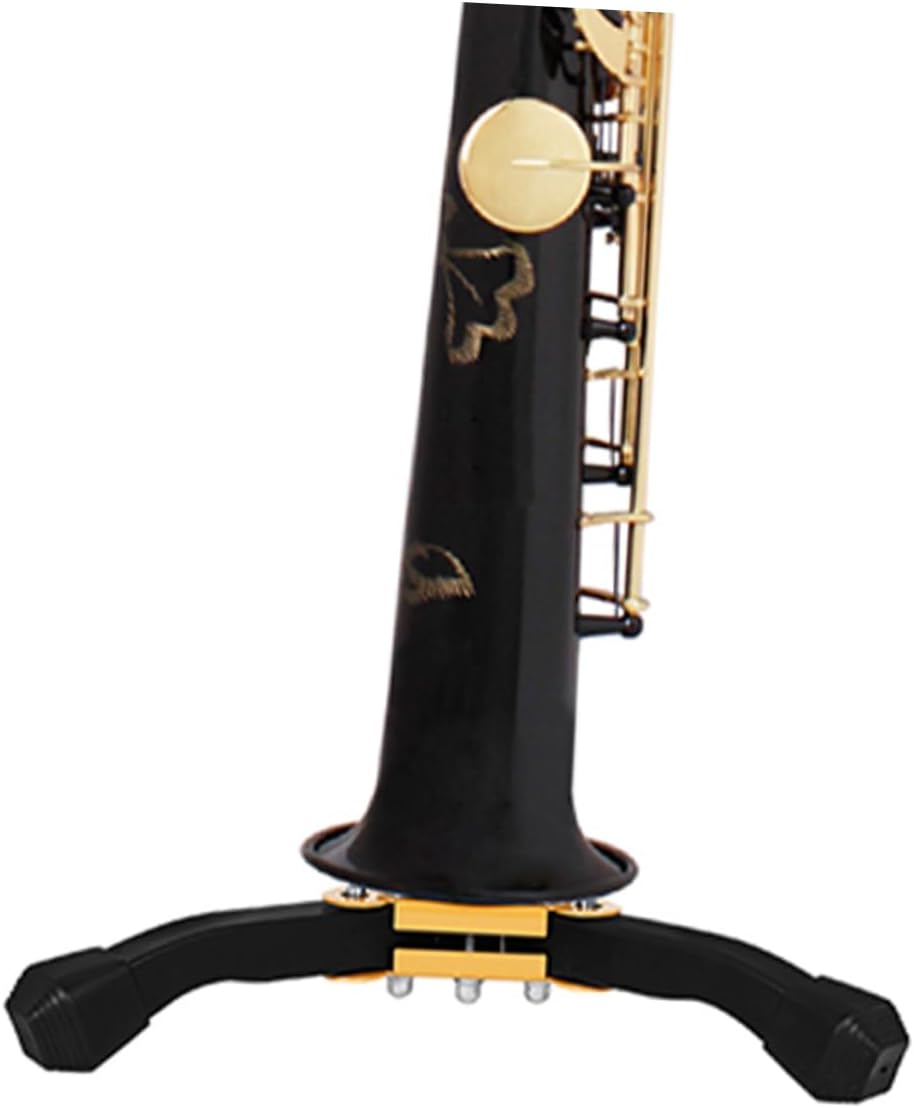 Mikinona Saxophone Stand Alto Sax Stand Clarinet Folding for Wind Instruments Portable Clarinet Support Holder
