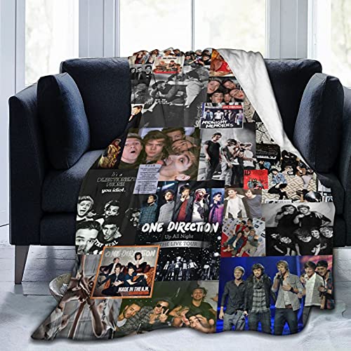 SHOW 1D One Direction Blanket Micro Fleece Throw Blanket Soft Cozy Blankets for Bed Couch Living Room 50 X 60 Inch