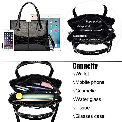 Bolso y Cartera XingChen para Mujer Cuero Patente miniatura 6