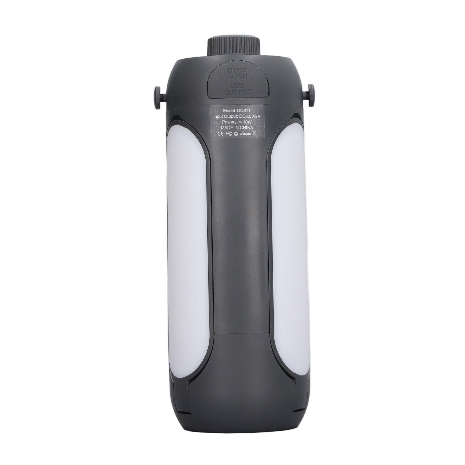 Chrees Luz de camping, luces plegables de camping, linternas de camping, recargables, 10000 mAh, regulables, con mango de suspensión, para viajes (gris oscuro)