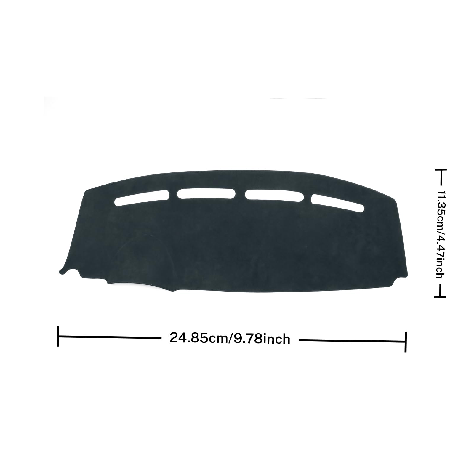 KUNGKIC Compatible with Fiat 500 2008-2023 Flanella Auto Cover Cruscotto Matte Dashboard Cover Auto Interno Parasole Dashboard Protezione Luce Opaco Protezione Della Luce Accessories