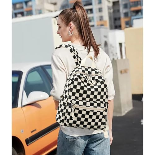 LEDAOU Mini Backpack Set Fashion Bookbags with Purse Wallet Cute Backpack Set for Women Teens School Travel Bag3