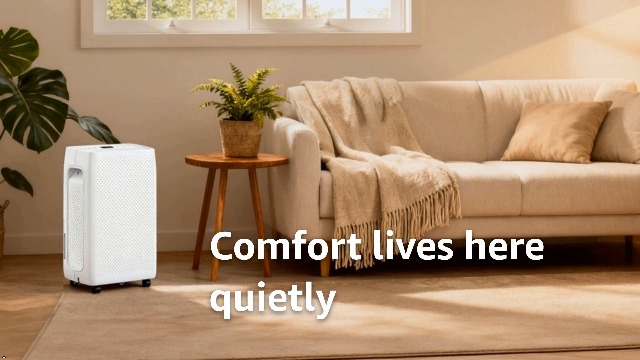 Image of NEWBULIG 50Pints Dehumidifier with Drain Hose, 3,500 Sq.Ft Dehumidifier for Basement, 1.19 Gallon Tank, Low 41dB, Airflow Swing, Ideal Whole House Humidity Remover for Home, Bedroom & Bathroom