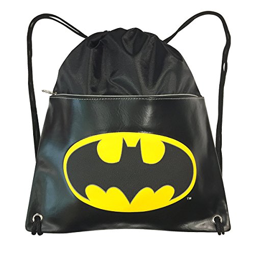 Karactermania Batman Batsignal Bolsa de Cuerdas para El Gimnasio  41 cm  Negro