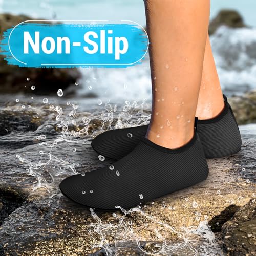 Water Shoes Swim Beach Sea Shoes for Women Men Lightweight Barefoot Aqua Socks Quick Dry Breathable Swimming Pool Wet Shoes for Surfing Running Diving Yoga Kayaking Travel Holiday Essentials - Image 4
