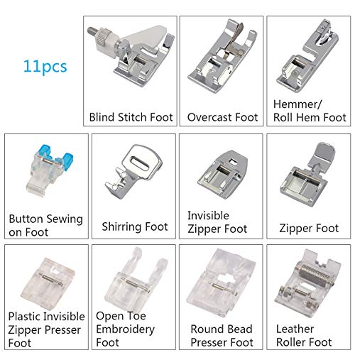 KATOOM Piedini Macchina da Cucire,11 PCS Piedini