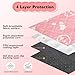 Mooydee 2 Pack Guinea Pig Bedding - Washable Guinea Pig Cage Liners, Waterproof Reusable & Anti Slip Pee Pads Super Absorbent Mats for Small Animals Pet Rabbit Bunny Hamster Rat (Pink, 42 x 28 Inch)
