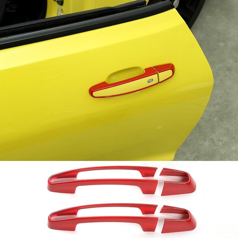 Cubierta de manija de puerta de coche para Camaro 2017-2021 con ajuste exterior exacto 3