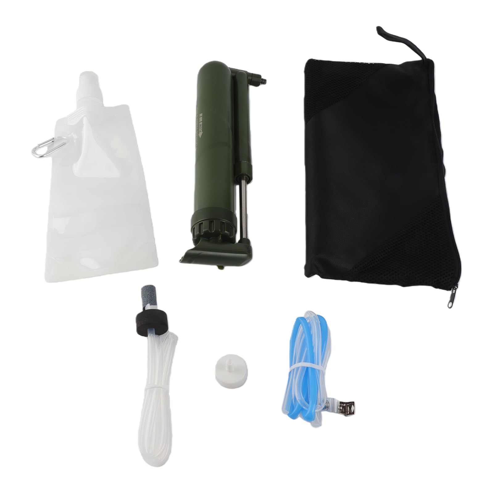 Kavolet Filtro dell'acqua portatile, 0,01 micron, attrezzatura di sopravvivenza dell'acqua, di emergenza, per escursioni, campeggio, trekking, viaggi, pronto soccorso
