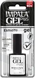 ESMALTE GEL - IMPALA GEL PLUS - CREMOSO - BRANCO PURO BLISTER