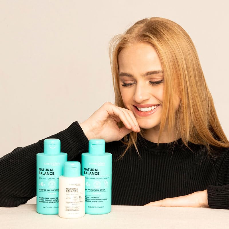 somnis&hair, Natural Balance Shampoo 94% Natural, Deep Hydration and Nutrition, Hair Repair and Anti-Frizz, Sulfate, Paraben - Image 3