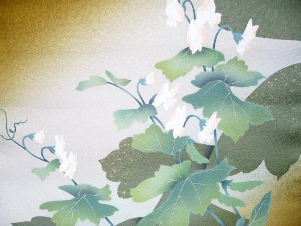 Amazon.co.jp: 日展作家 京の匠 丹下雄介 鈴蘭 袋帯 仕立上がり 手描き  