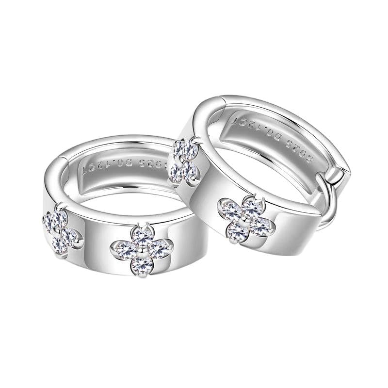 Boucle d'oreille pendante argent mariage et soirées d'exception