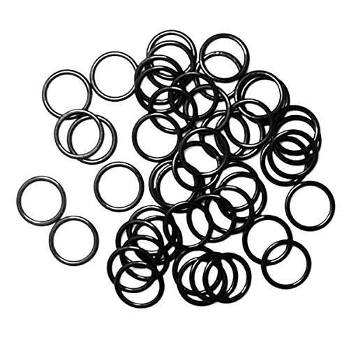 MERISHOPP 100x Metal Bra Lingerie Strap Sewing Clip Hook O Rings Slider Black 15mm-image-21