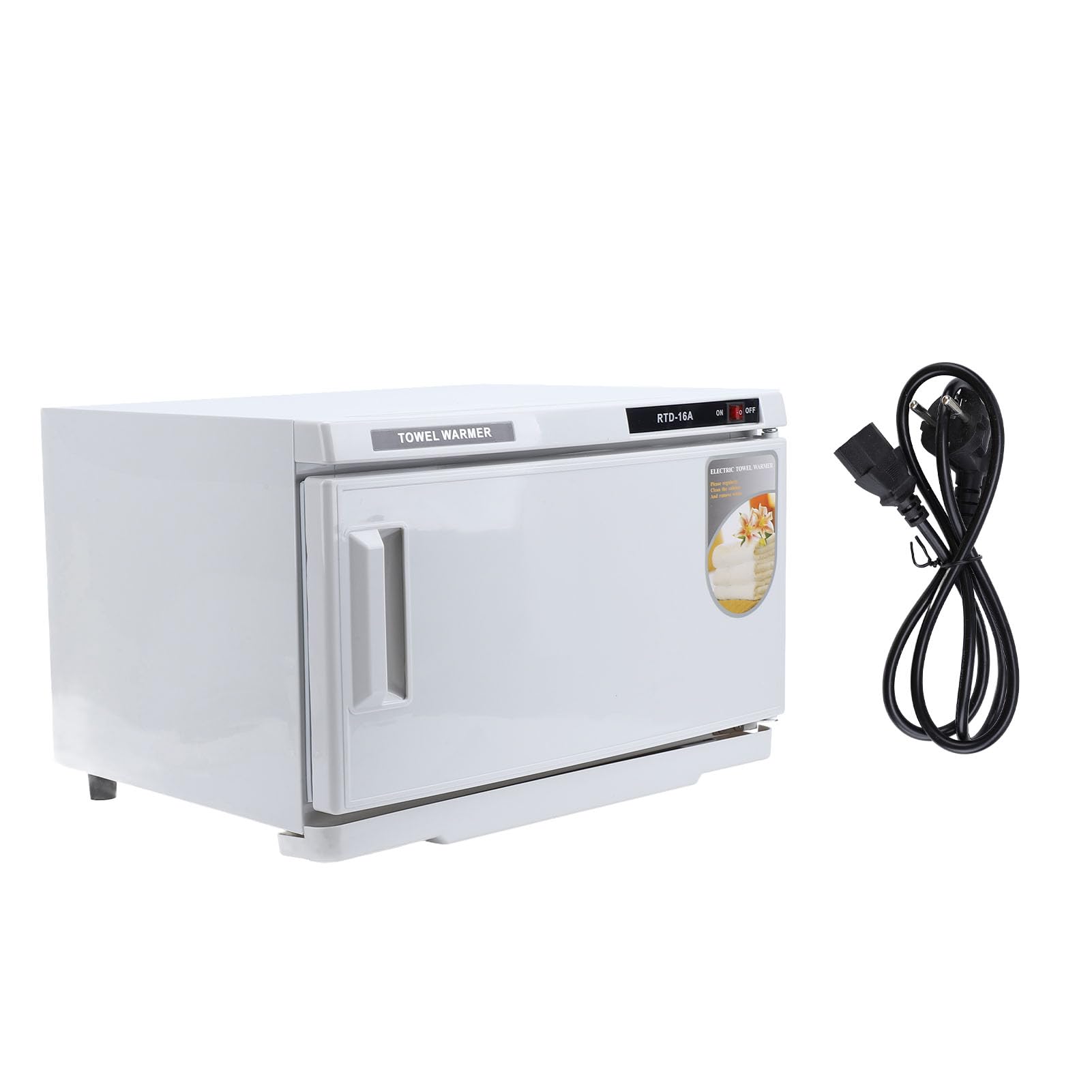 Pongnas Handtuchwärmer-Schrank, 16 L, Edelstahl-Handtuchheizung mit Breiter Wärmeverteilung für Zuhause, Spa, Salon, Badezimmer (220V EU-Stecker)