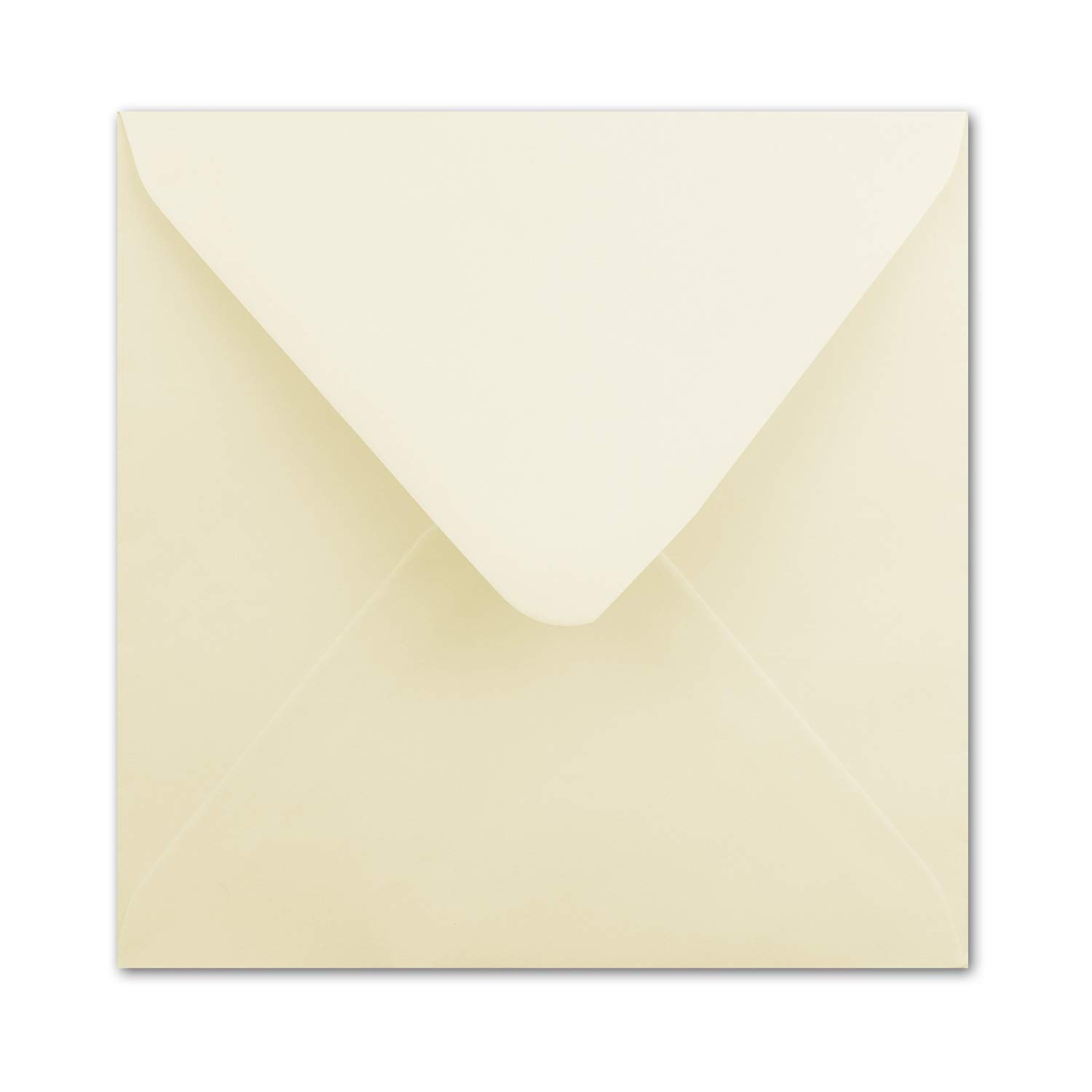 300 sobres cuadrados de color crema, 16,0 x 16,0 cm, 100 g/m², adhesivo húmedo, sin ventana, ideales para tarjetas de felicitación de Navidad, invitaciones de tu Glüxx-Agent