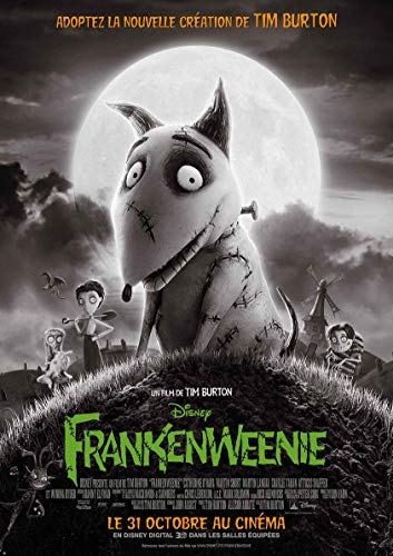 Poster Affiche Frankenweenie Tim Burton Movie Culte