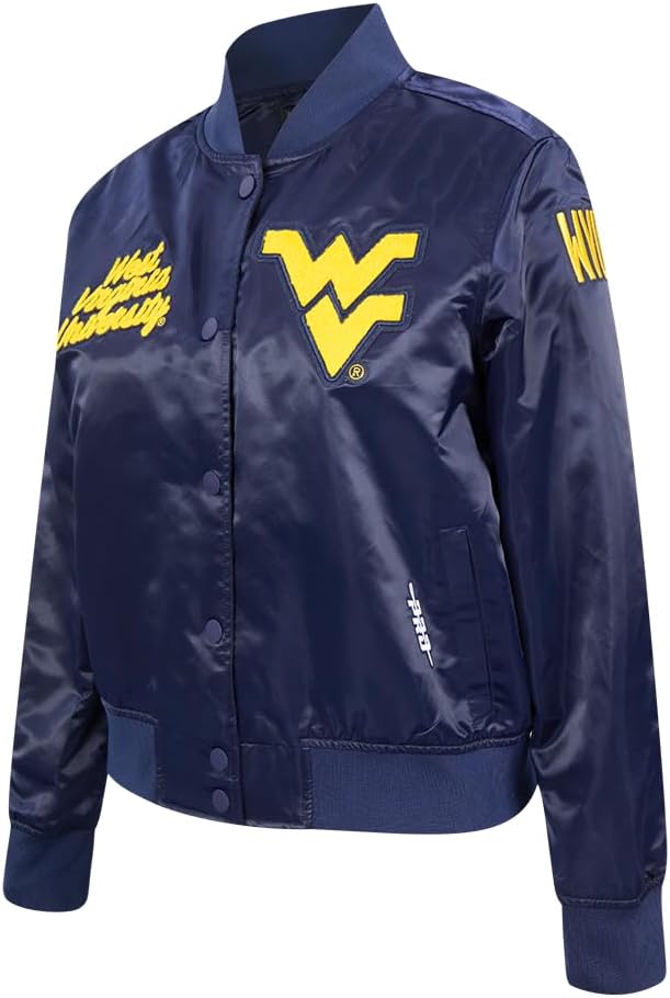 Pro Standard NCAA womens/Female Womens College Classic Essentials Ribbed Satin Jacket