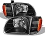 ACANII - For Blk 2000-2004 Toyota Tundra Regula/Access Cab Headlights Headlamp Driver + Passenger Side