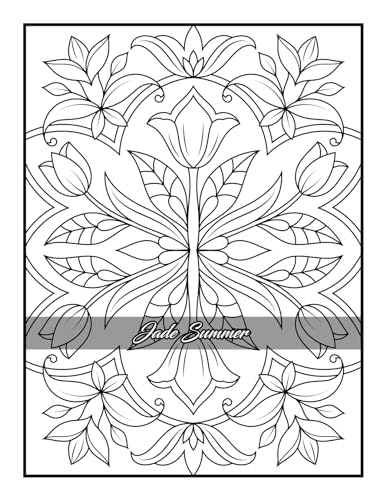 100 Amazing Patterns: An Adult Coloring Book with Fun, Easy, and Relaxing Coloring Pages - Image 66