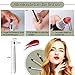 Lip Brush, Retractable Lip Brush with Cap Portable Applicators for Lipstick Lip Gloss Professional Natural Synthetic Bristles Makeup Brush Tool (Silver)