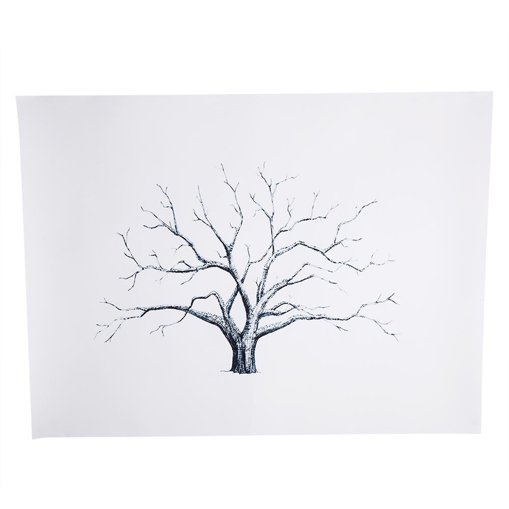 Albero Impronte Digitali Nozze - Tela Fai Da Te Per Matrimoni - Foto 13