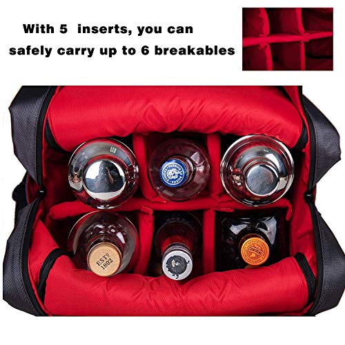 Jillmo Bolsa de bartender, bolsa de barra de 40,6 cm para kit de barman (somente bolsa)