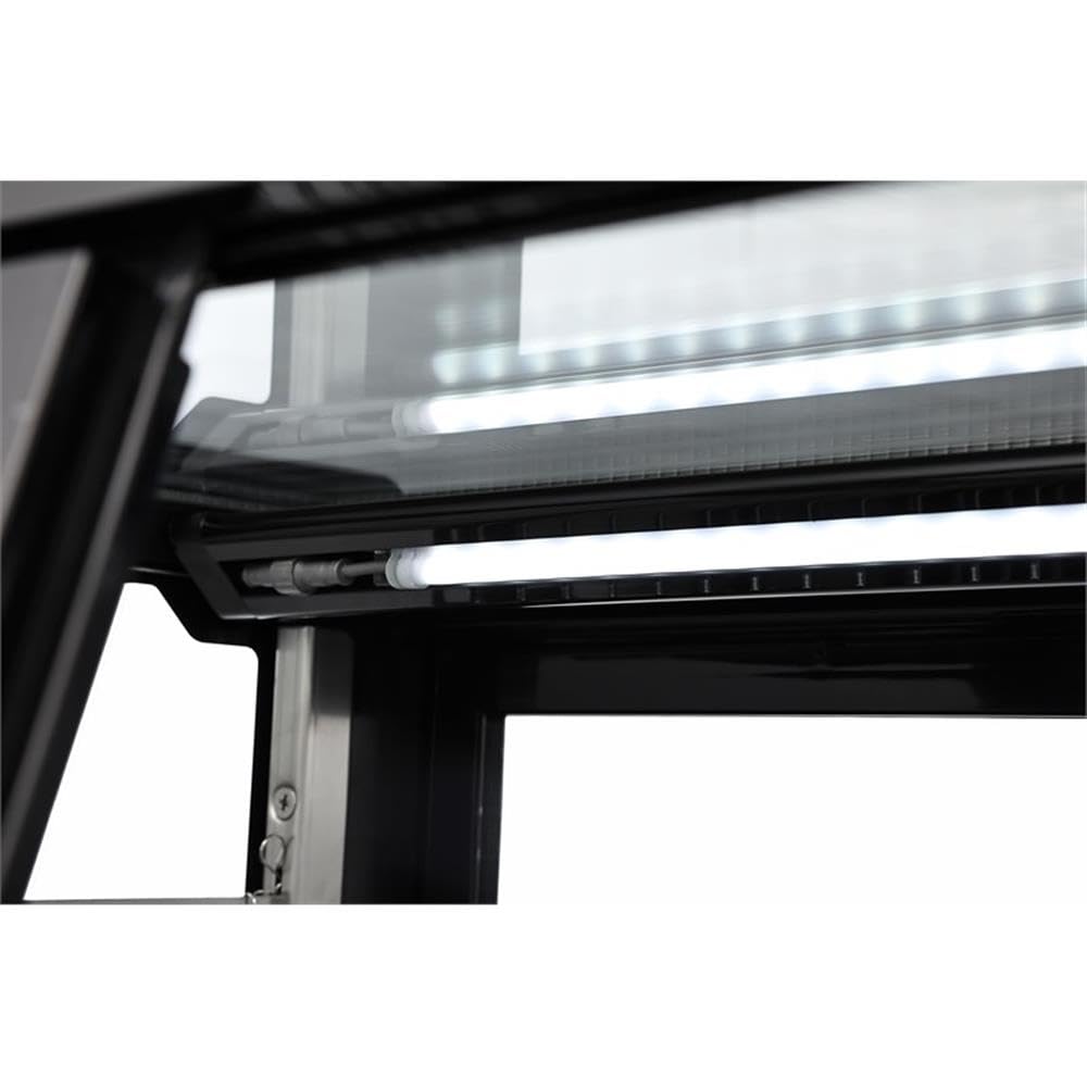 Pemberly Row 28" Countertop Display Refrigerator, Black Finish, 3.8 Cu. Ft, Self-Service Bakery Case With LED Lighting, Glass Front, Digital Temperature Control, Ideal For Baked Goods And Desserts on Fridge.com - View 5