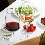 Wine Glasses Set of 4, 13.5oz Red White Wine Glasses,Lead-Free Long Stem Wine Glasses for Home, Party, Wedding, Ideal Wine Accessories Gift,Clear