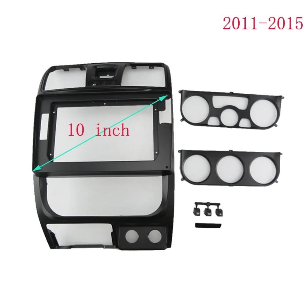 Genérico Marco de Radio de Coche Coche 2 DIN 10,1 Pulgadas Radio Fascia DVD GPS MP5 Panel Marco Ideal para Pared para Wingle 5 11-15 Montaje En Tablero Panel Salpicadero(Frame-2WD)