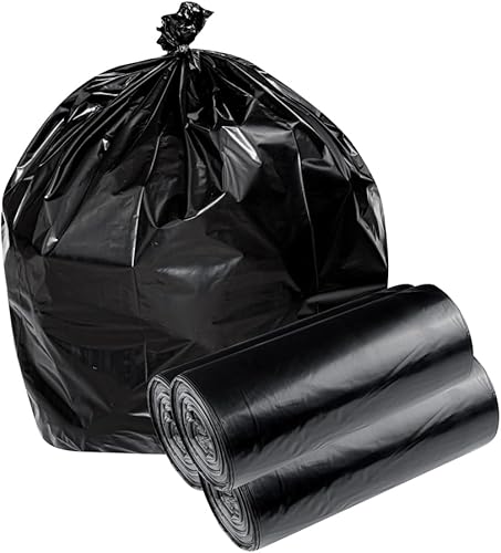 Restaurantware RW Clean - Bolsas de basura de 45 galones, 100 forros para cubos de basura de alta resistencia, se adaptan a botes de basura de 40 a