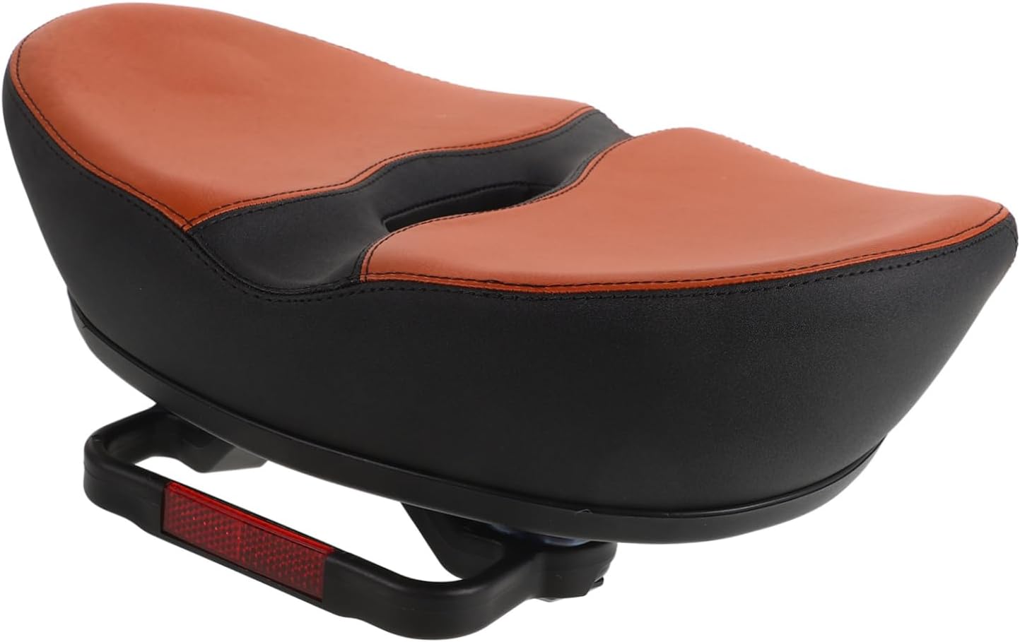 Kisangel Comfortable Noseless Bike Saddle Cushion Extra Wide Bicycle Seat for Stationary Road Bikes Durable PU Design for Enhanced Comfort Easy Installation with Ergonomic